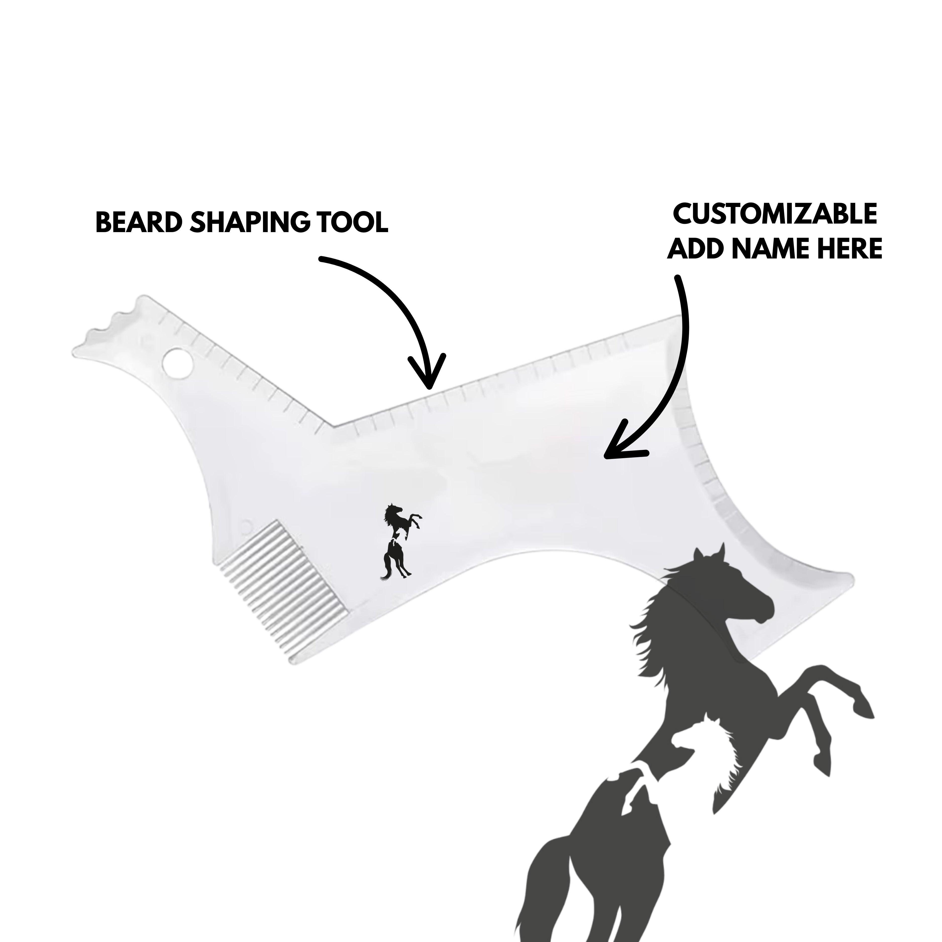 Guida alla rasatura personalizzabile | Strumento per il contorno della barba