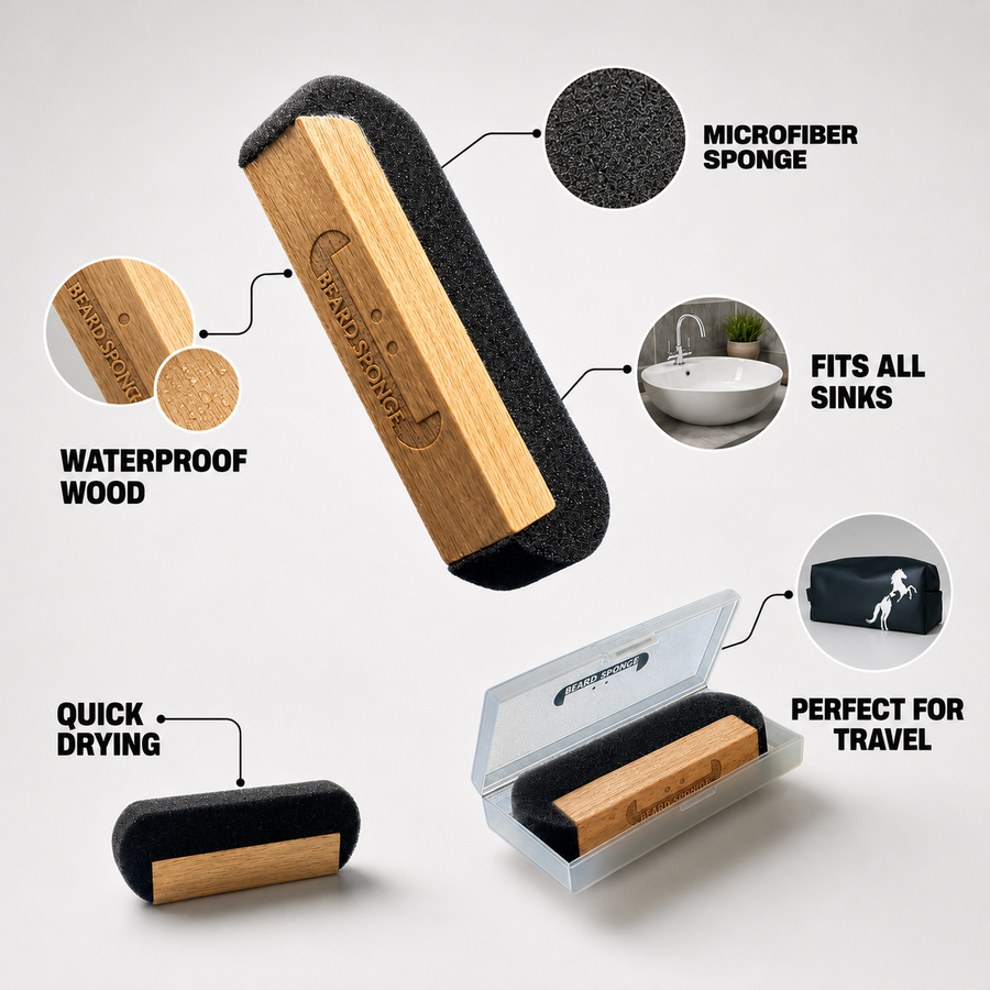Beard Sponge: The magic sponge for beard hair !