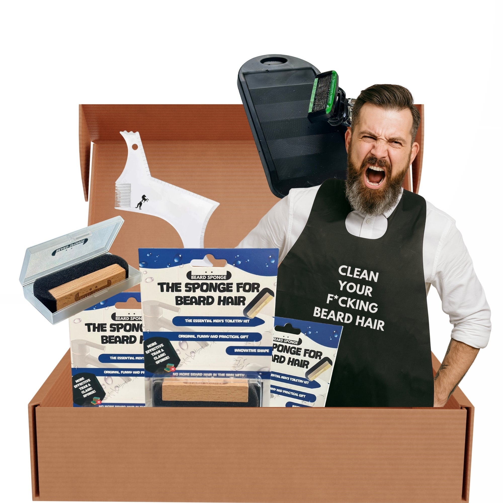 Il divertente e pratico pacchetto regalo per la barba