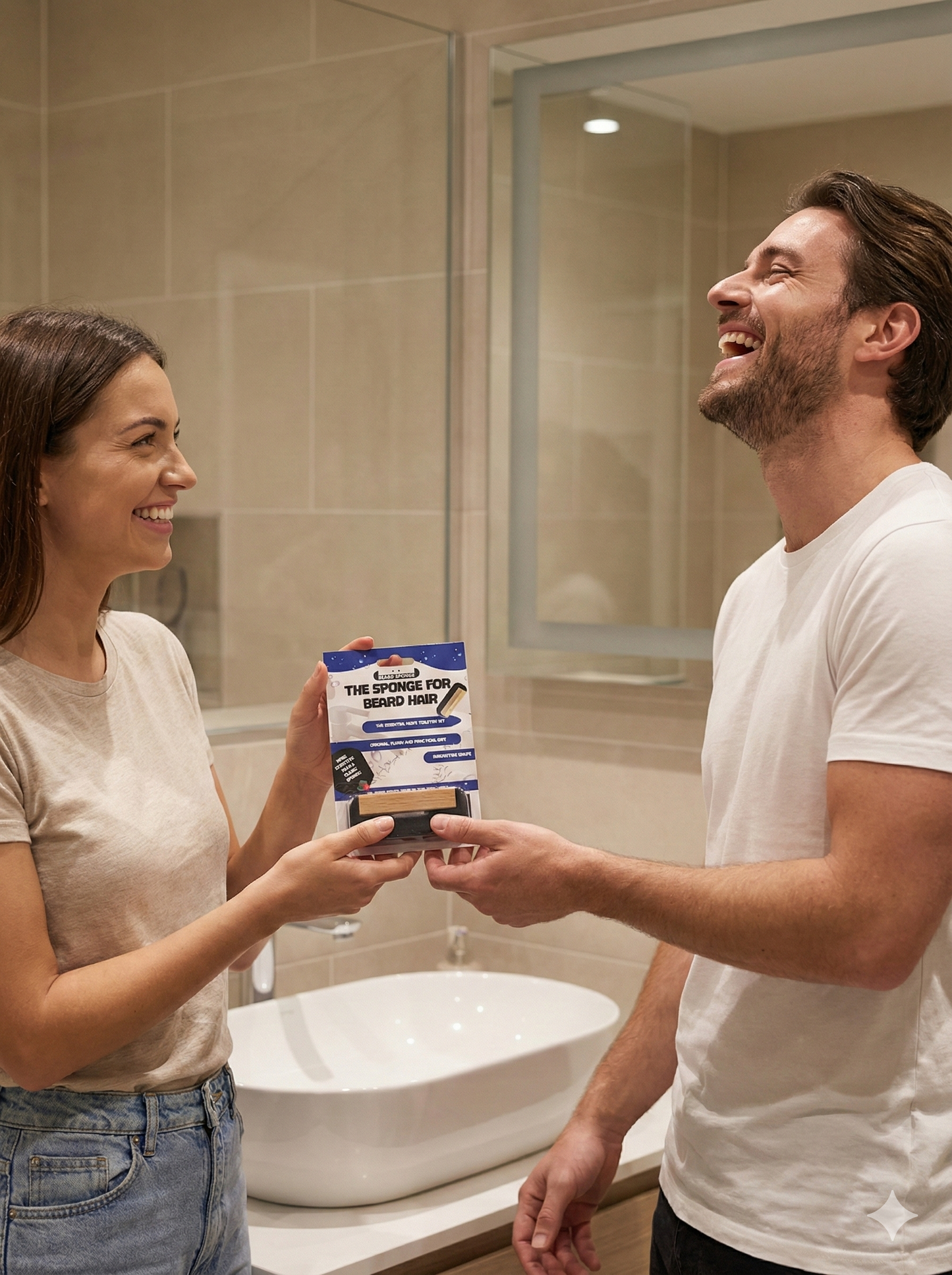 Beard Sponge: Le gadget magique - cadeau drole et pratique