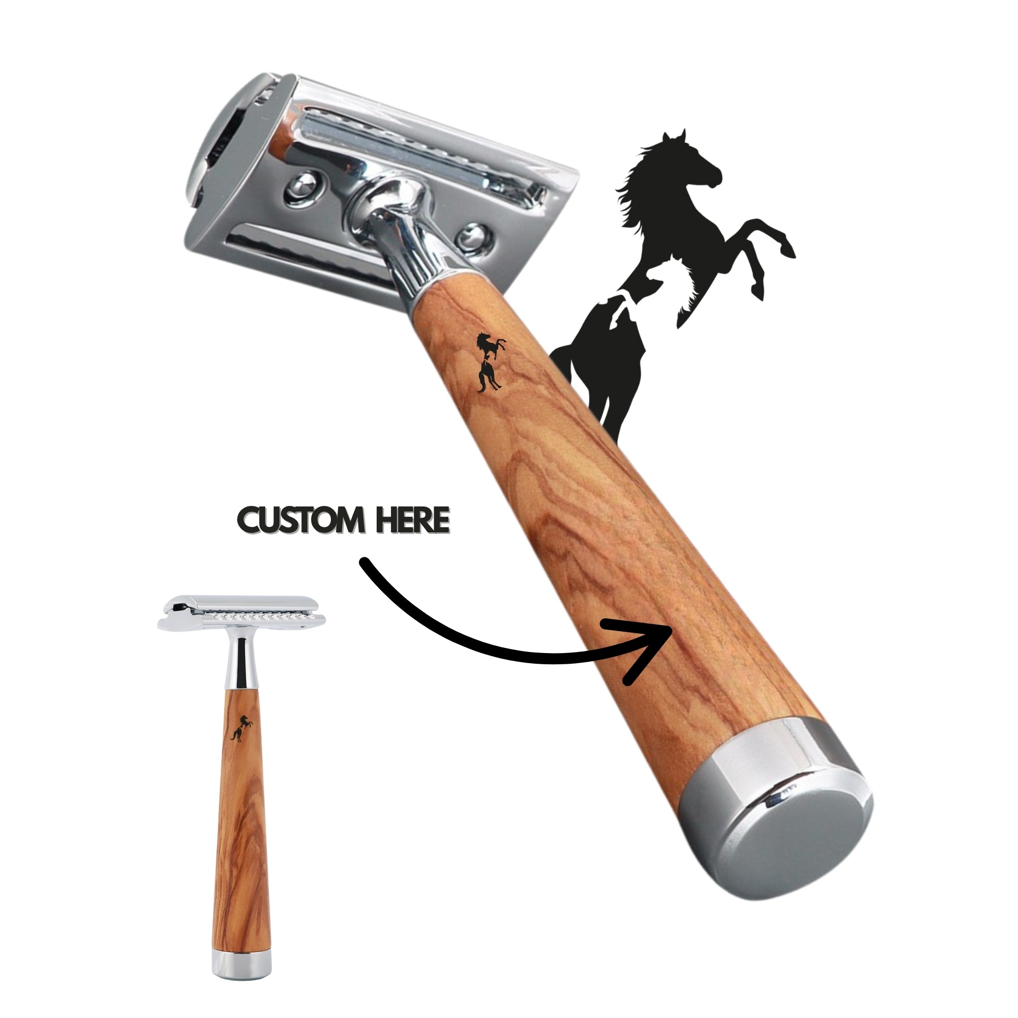 Rasoir ippos beard – Personnalisation & gravure made in France