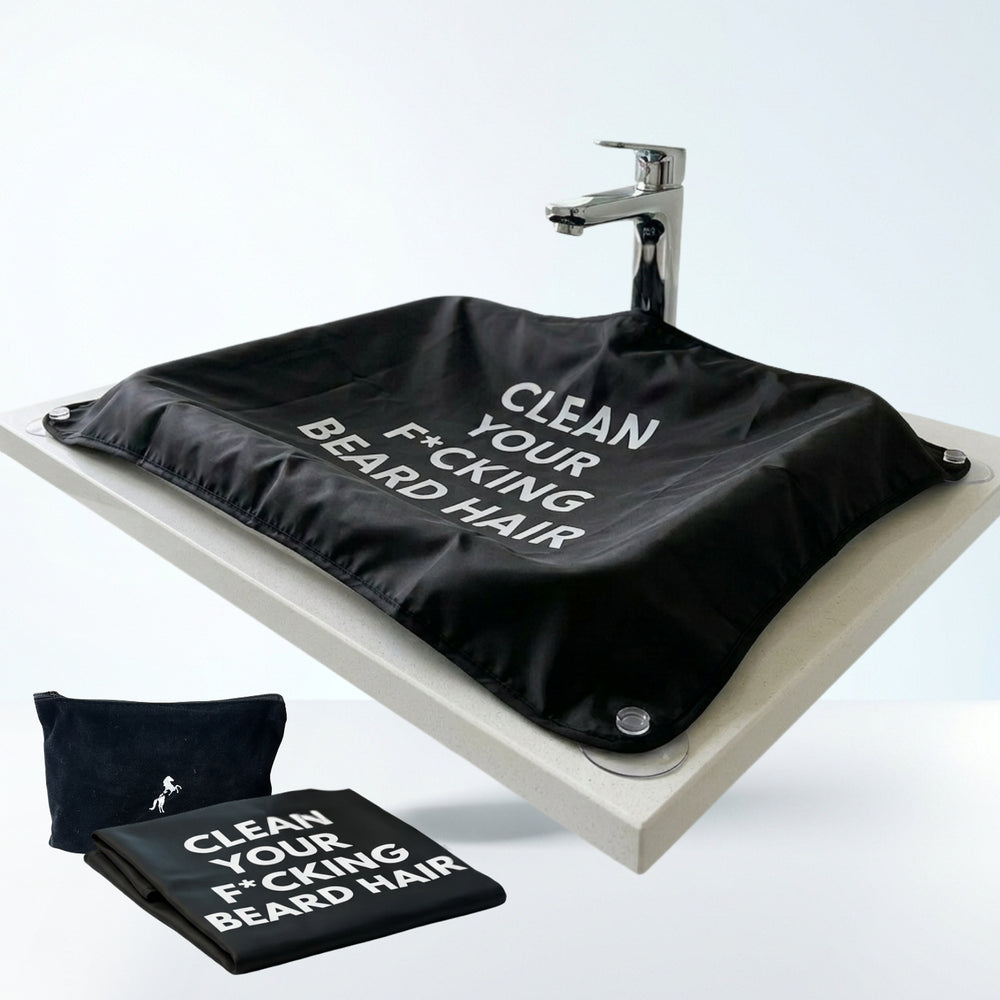 Tablier d'Évier Pour Poils de Barbes avec Ventouses